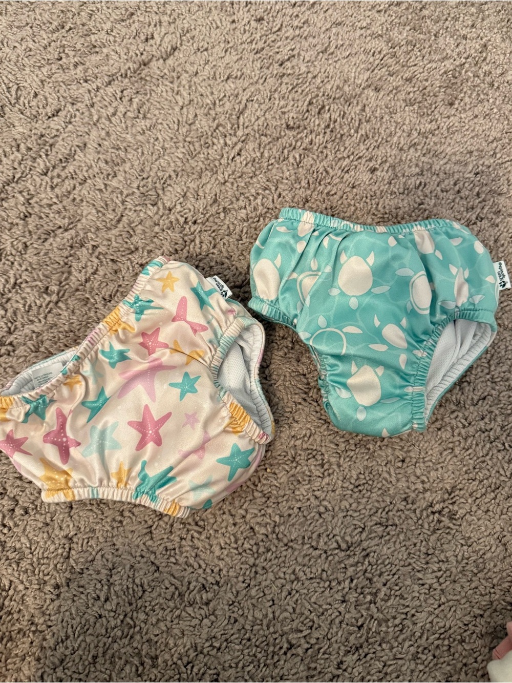 Reusable swim diapers.